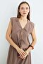 2-Piece Set with Tie-Front Jacquard Skirt - 7
