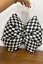 Digital Printing Checkered Bow Door Ornament Decorative Soft Handmade Christmas - 2