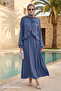 Tied Ruffled Modal Blue Set - 3