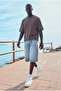 Men's Comfortable Fit Basic Brown Short Sleeve T-Shirt - 3
