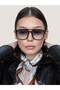 Unisex Pilot Sunglasses Black Frame Gradient Glass Uv Protection Ross C6 - 2