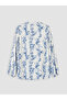 Original Tie-Neck Patterned Blouse - 6