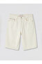 Lcw Jeans Ecru Slim Fit Men's Jean Shorts - 4