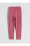 Two Mt Shop Quality Lcw Kids Pink 2 Threaded Plain Narrow & Slim Elastic Waist Girls' Leggings