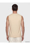 Nevavm with Difference Oval Collar Sleeveless Printed Men's T-Shirt - 4