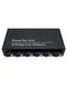 Fiber Optic+Rj45 Media Converter 100M,6Channel Fiber,2 Rj45,25Kmv