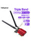 محول PCI-E WiFi 6E ثلاثي النطاق 5374 ميجابت في الثانية وبلوتوث 5.3 بطاقة شبكة لاسلكية RTL8852CE Gigabit ... - 7