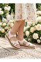 D26Ys 2905 Black Genuine Leather Women's Sandals