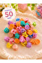 50 Pieces of Floral Tiny Latch Buckles in a Special Jar Box - 7