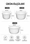 5 Piece Linea Multi-Purpose Dowry Set Gray 1x(Mixer Bowl 3Lt) 1x(3 Size Bowl) 1x(Rice Strainer 3Lt) - 8