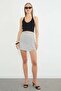 Polka Dot Patterned Slit Skirt Shorts - 3