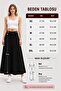 Women's Black Flared Long Skirt - 5