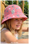 100% Cotton , Girl'S, Palmiye Printed Bucket Hat (Size, 52) (Ages 4-8)
