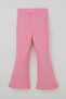 Girl's Leggings, Waist Part Arma Accessory Detail 3-7 Years, Pink - 7