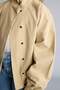 Water Repellent Half Fisherman Stand Collar Light Beige Jacket Girl Child H1234A826Au - 7