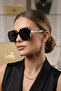 Women's Uv400 Black-Gold Frame Sunglasses with Accessories Wp25-22 C2 - 4