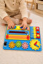 Montessori Activity and Learning Board Educational 30X20 Developmental Wooden Toy Board - 2