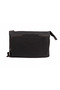 Men's Genuine Leather Brown Multi-Compartment Zippered Handbag and Portfolio Bag