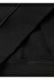 Boy's Black Crew Neck Sweatshirt with Embroidered Ribbed Front and Raglan Sleeves - 3
