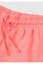 Girl's Regular Fit Bermuda Shorts with Coral Embroidery Logo Detail - 3