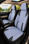 Toyota Corolla Sedan 2002+ Compatible Nova Series Thai Feather Lumbar Support Light Blue Black Premium Seat Cover