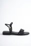 MİA026-1507 Daily Women's Nut Black-Platinum Holiday Sandals - 7