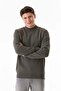 3 Thread Embossed Crew Neck Sweatshirt - 4