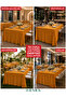 Seamless Rectangular Tablecloth 320X220Cm - No Ironing Required - Wedding Event Organization Hotel Restaurant - 4