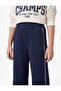 Wide Leg Sweatpants with Elastic Waist - 3