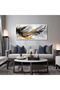 Black & White Wrap frame Feather Wall Art (60x120 cm) – Modern PosterPrint - 5