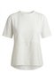 Ecru Oversized T-Shirt with Stitching Detail