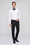 Ds Damat Slim Fit White Plain Tuxedo Shirt - 4
