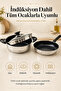 28 cm Steel Pot and Pan Set with Ceramic Inner Surface, 3-Piece with Strainer and Glass Lid, Compatible with All Cooktops - 7
