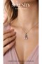 Pink Cherry Figure Steel Necklace - 2