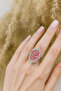 Pink Rose Figured Ring – the Symbol of Elegance and Romantic Beauty, Adjustable Unisex Model