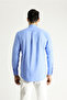 Long Sleeve Relax Fit Comfortable Cut Linen Look Cotton Shirt - 5
