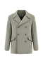 Woolen Patterned Double Breasted Coat - 2