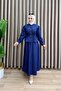 İrem Skirted Suit Jeans Light Blue Belted and Buttoned Skirted Two-Piece Suit - 2