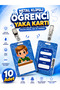 Male Student Id Card 10 Pieces