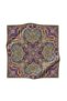 100% twill silk ethnic patterned khaki colored 90x90 sewing method: hand stitched scarf - 7