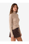 Long Sleeve High Collar Knitwear Sweater - 2