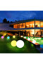 RGBW with remote 20CM ball light Waterproof LED Garden Ball Light Rechargeable Landscape Lighting La - 5