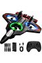RC Plane 360° Flips, 2.4GHz Remote Controlled Aeroplane Quadcopter Fighter Aircraft with LED Lights, 80m Range, Ideal for Beginners, Children, and Adults, USB Charging, Durable Foam Flight