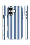 iPhone 16 Vorian Double Layer Case Blue Marina Stripe - 2