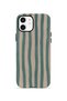 iPhone 11 Vorian Double Layer Case Sage Riviera Stripe