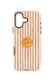 iPhone 16 Vorian Double Layer Case Orange Slice Stripe - 4