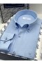 Classic Long Sleeve Cotton Collared Buttoned Gift Boxed Easy-Iron Men's Shirt Fs-003897 - Blue - 2