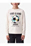 Football Ball Printed Cotton Crew Neck Long Sleeve T-Shirt - 2
