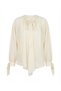 Cream Tie-Dye Oversize Shirt