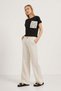 Elastic Waist Tensel Palazzo Trousers - 2